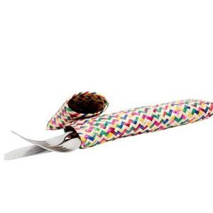 NWOT Palm Leaf Utensil Holder